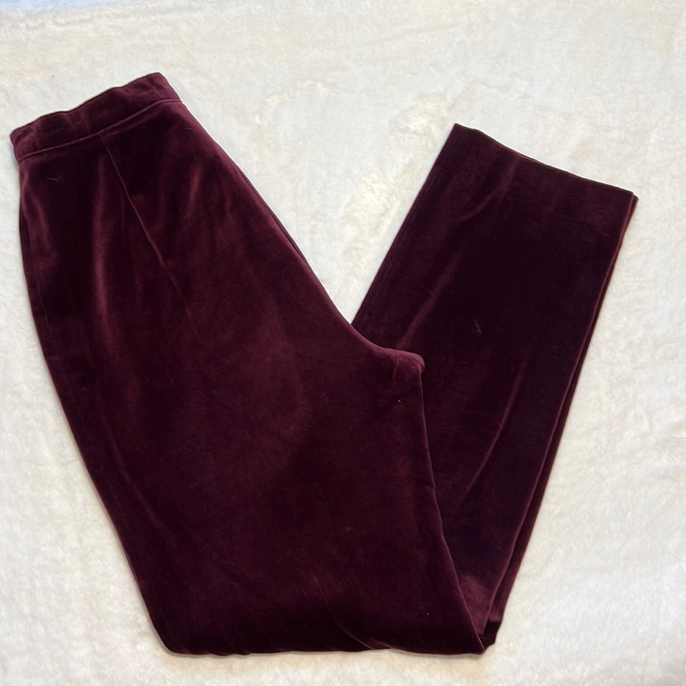 Ralph Lauren Vintage High Waist Crushed Velvet Pants